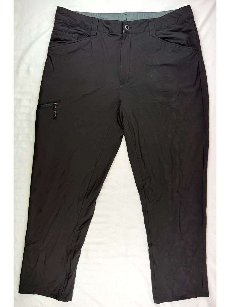 Patagonia Men's Rock Craft Nylon Blend Pants In Black Hiking Outdoor Size 38